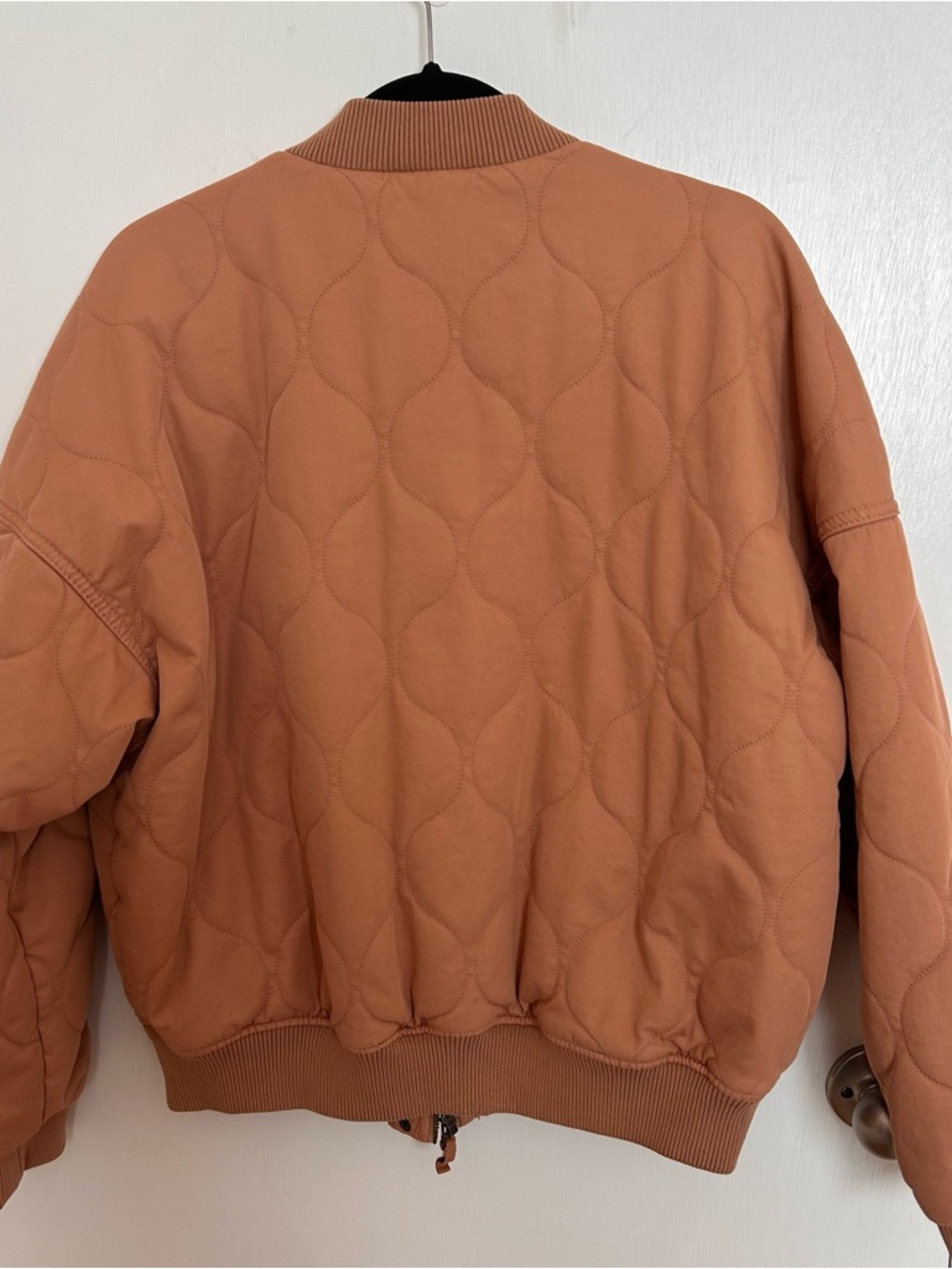 Universal Thread Quilted Bomber Jacket - Peach/Tan - Picture 5 of 8